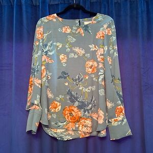 NWOT Ann Taylor LOFT Spring Floral Blouse